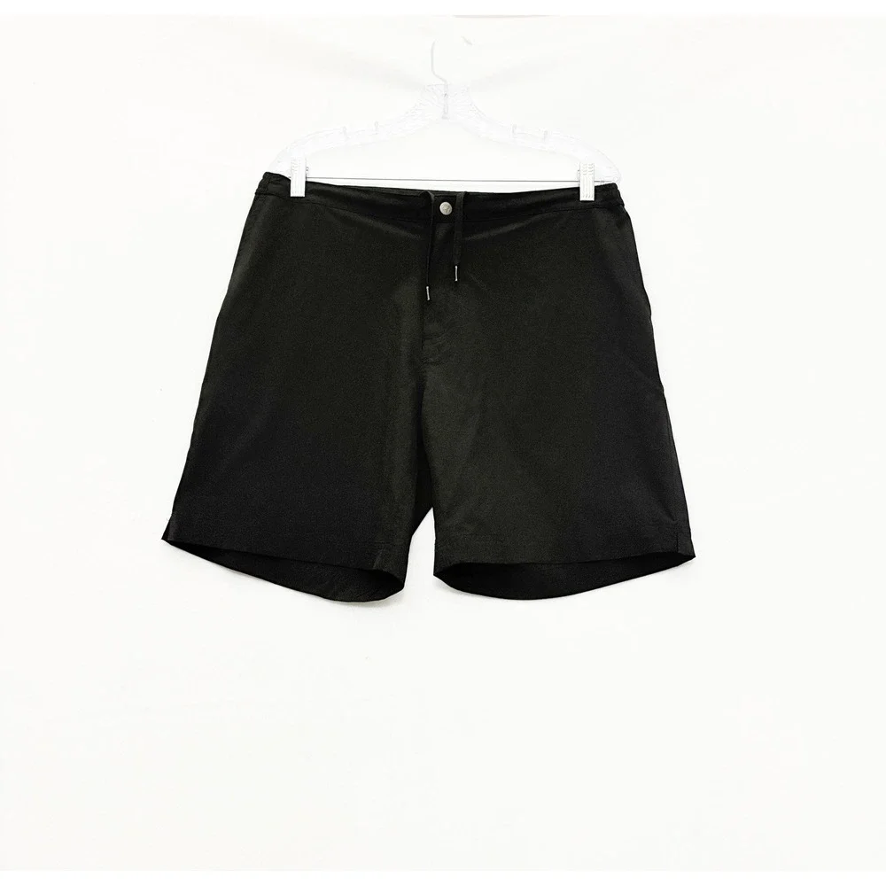 Thousand Miles All Day Shorts Men L Black Drawstring Stretch Running Performance